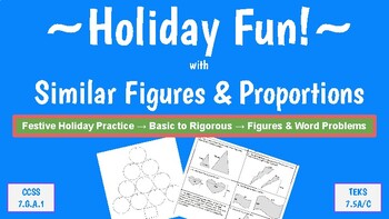 Preview of Holiday Fun! with Similar Figures & Proportions
