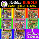 Holiday Game Boards Clipart BUNDLE