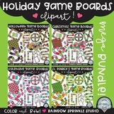 Holiday Game Boards Clipart Bundle!