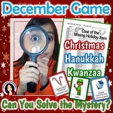 Holiday Game Christmas Hanukkah Kwanzaa Whole Class Myster