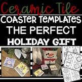 Holiday Gift | DIY Ceramic Tile Coaster Templates