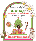 Holiday Gift Tag - Printable - Teacher to Students - 2 Sty