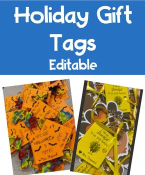 Preview of Holiday Gift Tags for Teachers