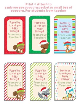 Holiday Gift tags for Students/ Co-workers by Live 4 Learning | TPT