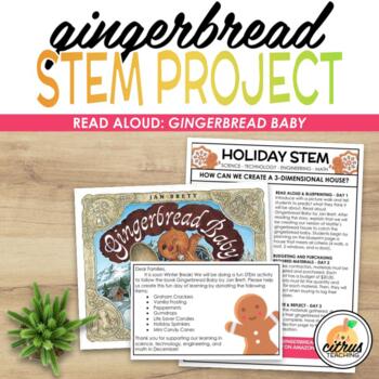 Preview of Holiday Gingerbread STEM Project