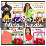 Christmas Digital Escape Room Math Games MEGA BUNDLE