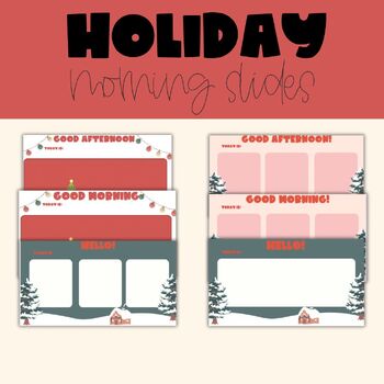 Preview of Holiday Google Slides