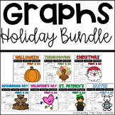 Holiday Graph Bundle with Bar Graphs, Pictographs, Line Pl