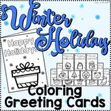 Holiday Greeting Cards Coloring (Set of 13)