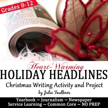 Headline Writing Practice for Yearbook or Journalism, Christmas Activity