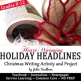 Christmas Holiday Headline Writing for Yearbook/Journalism