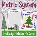 Holiday Hidden Picture Metric System (Color By Number)