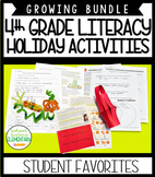 4th Grade Holiday Reading Comprehension Craft Poetry Activ