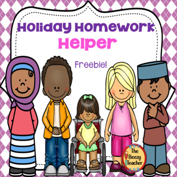 Preview of Holiday Homework Helper