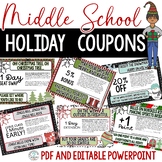 Holiday Incentive Coupons for Middle and High School | Stu
