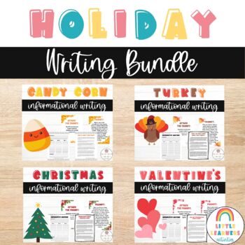 Preview of Holiday Informational Writing Prompts