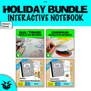 Preview of Holiday Interactive Notebooks Bundle