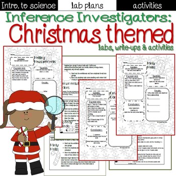 Preview of Holiday Science: Christmas themed lab sheets and activities