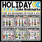 Holiday Joke Bookmarks BUNDLE | Holiday Bookmarks BUNDLE
