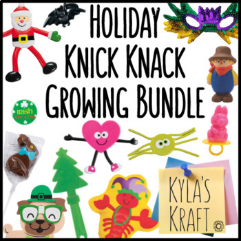 Preview of Holiday Knick Knacks | Growing Bundle | Mockup Movable Supplies for TPT Sellers
