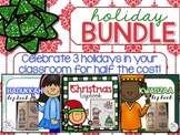 Holiday Lapbook BUNDLE { Christmas, Kwanzaa, and Hanukkah 
