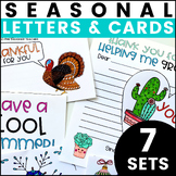 Holiday Letter Writing and Cards Bundle: Spring, End of th