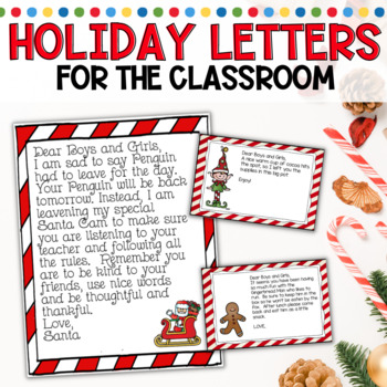 Holiday Elf Letters for the classroom