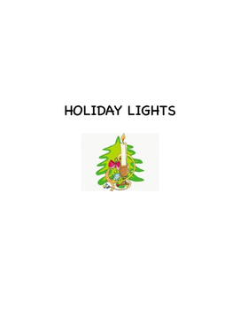 Preview of Holiday Lights:  A stand up concert script for elementary ages