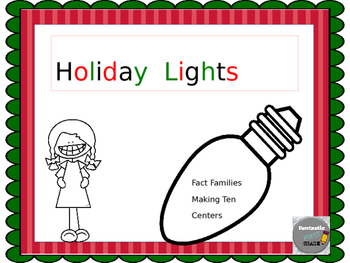 Preview of Holiday Lights Math Fun