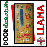 Holiday Llama Door Decor Set