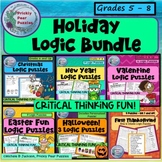 Holiday Logic Bundle- Middle School - Easter Activities- F
