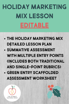 Preview of Holiday Marketing Mix Lesson