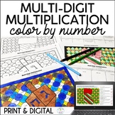 Holiday Math Christmas Multiplication Color by Number Prin