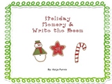 Holiday Math Memory & Holiday Write the Room