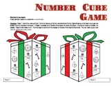 Holiday Math Number Cube Game