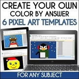 Holiday Pixel Art Templates | Create Your Own Color by Ans