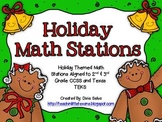 Holiday Math Stations for 2nd & 3rd Grade
