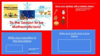 Preview of Holiday Math Stories 