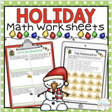 Holiday Math Worksheets