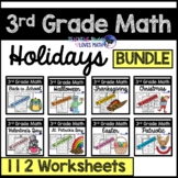 Holiday Math Worksheets for the Whole Year 3rd Grade Commo