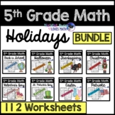 Holiday Math Worksheets for the Whole Year 5th Grade Commo