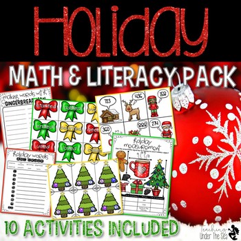 Preview of Holiday Math and Literacy Pack