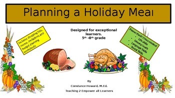 Preview of Holiday Meal Planning: Cross-Content Power Pack Distance Learning