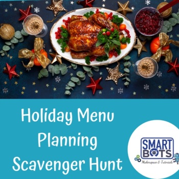 Preview of Holiday Menu Planning Scavenger Hunt