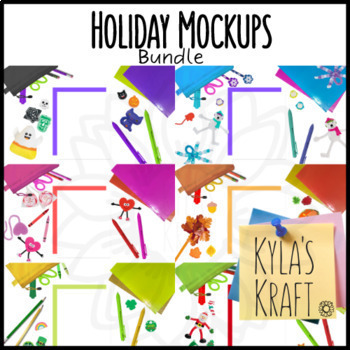 Preview of Holiday Mockups Bundle | Mockups for TPT Sellers