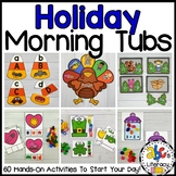 Holiday Morning Tubs Bundle for Kindergarten