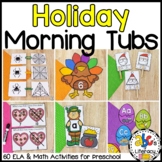 Holiday Morning Tubs Bundle for Preschool