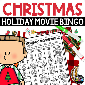 Preview of Christmas Movie Bingo: Explore Holiday Themes & Social-Emotional Learning!