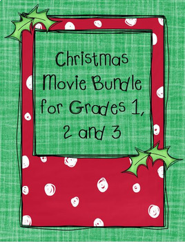 Preview of Holiday Movie Bundle for Grades 1, 2 and 3 - 9 movies
