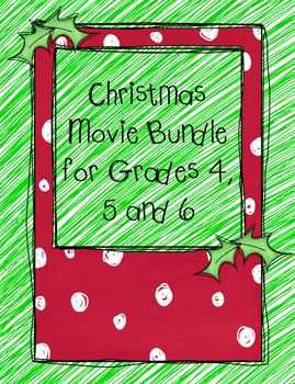 Preview of Holiday Movie Bundle for Grades 4, 5 and 6 - 10 movies